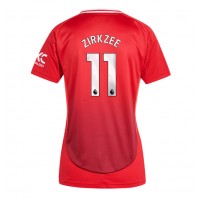 Camiseta Manchester United Joshua Zirkzee #11 Primera Equipación para mujer 2024-25 manga corta